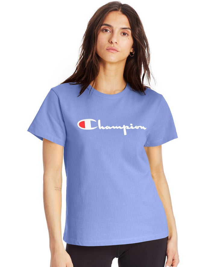 Camiseta Champion Mujer - Heritage ( Azules ) 6475032-ED